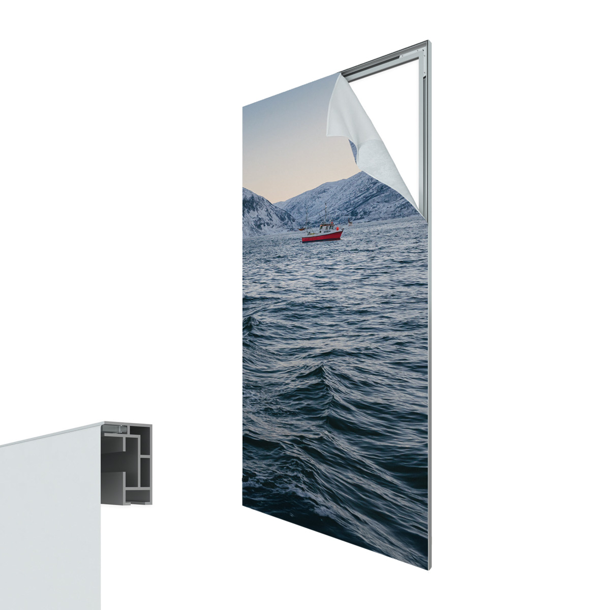 Aluframe veggramme 15 mm