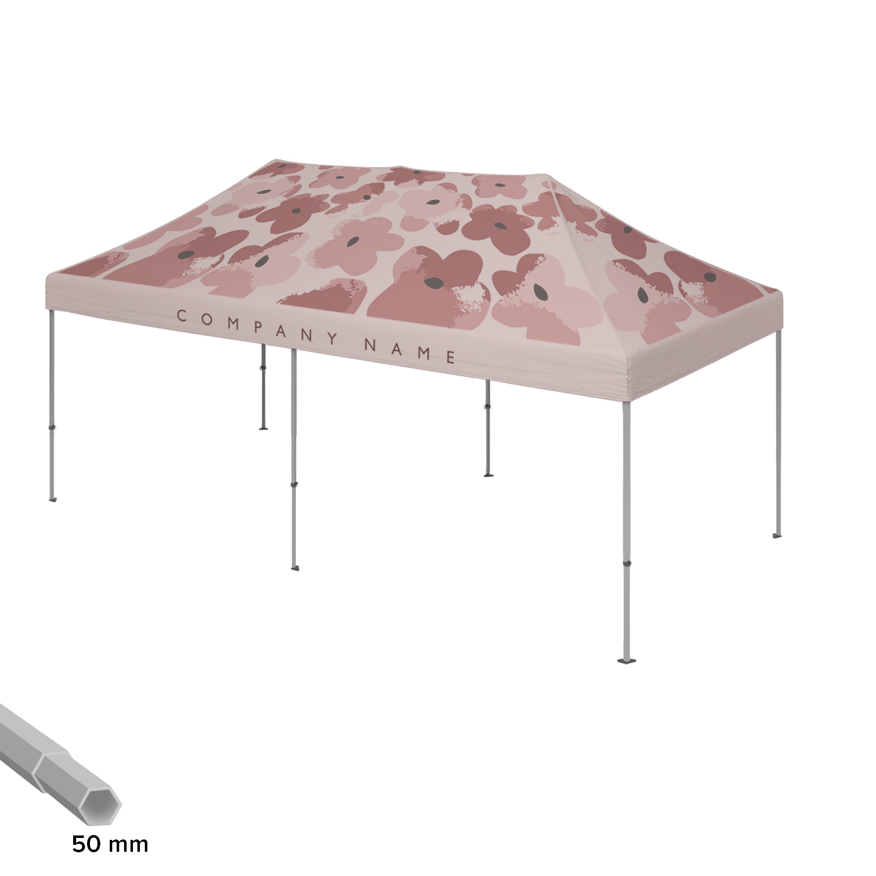 3x6m Eventtelt Pro 50mm (rPET)