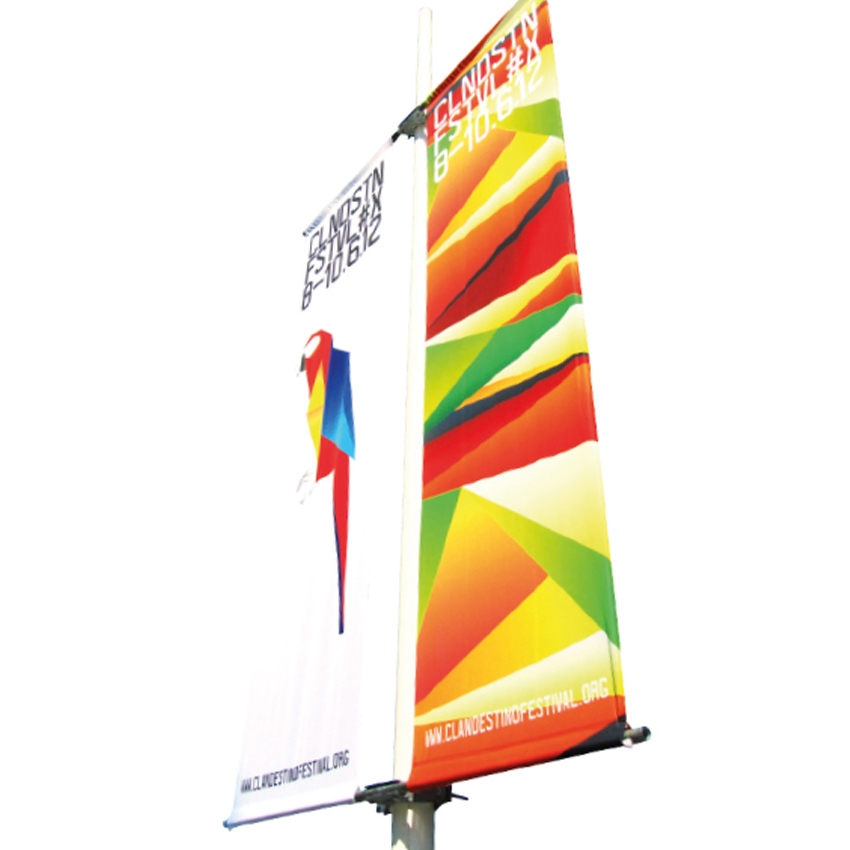 Stolpeeksponering dobbel – Flagg