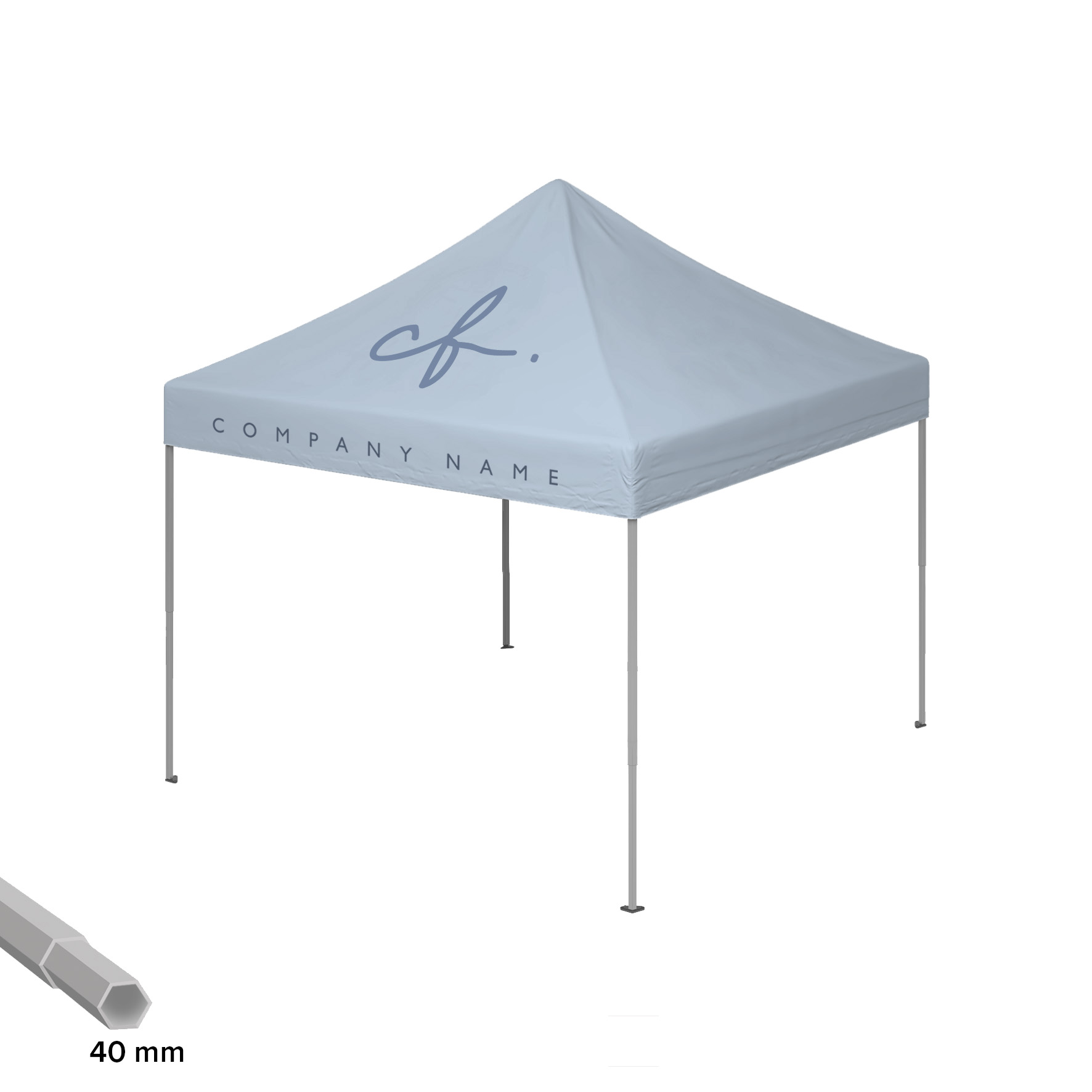 3x3m Eventtelt 40mm (rPET)