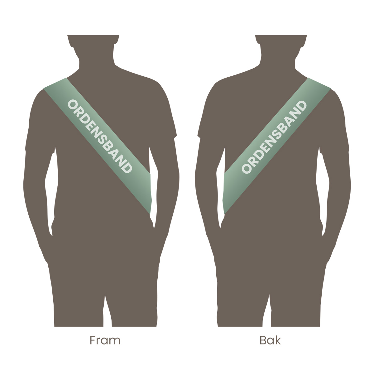 Ordensbånd- & vertinnebånd – Flagg