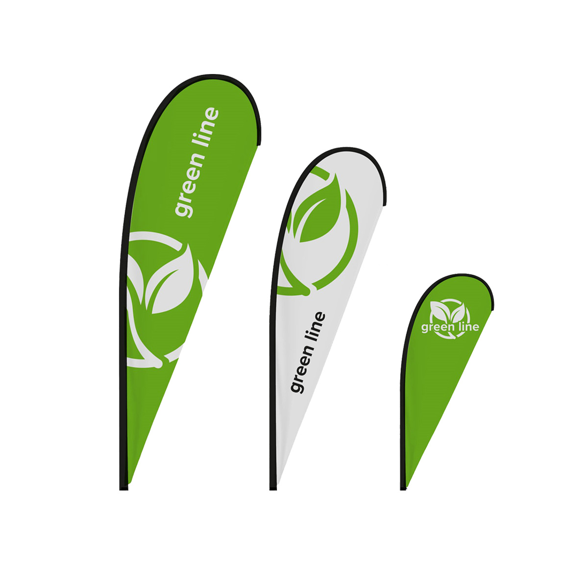 Beachflag X-small (rPET) – Beachflagg