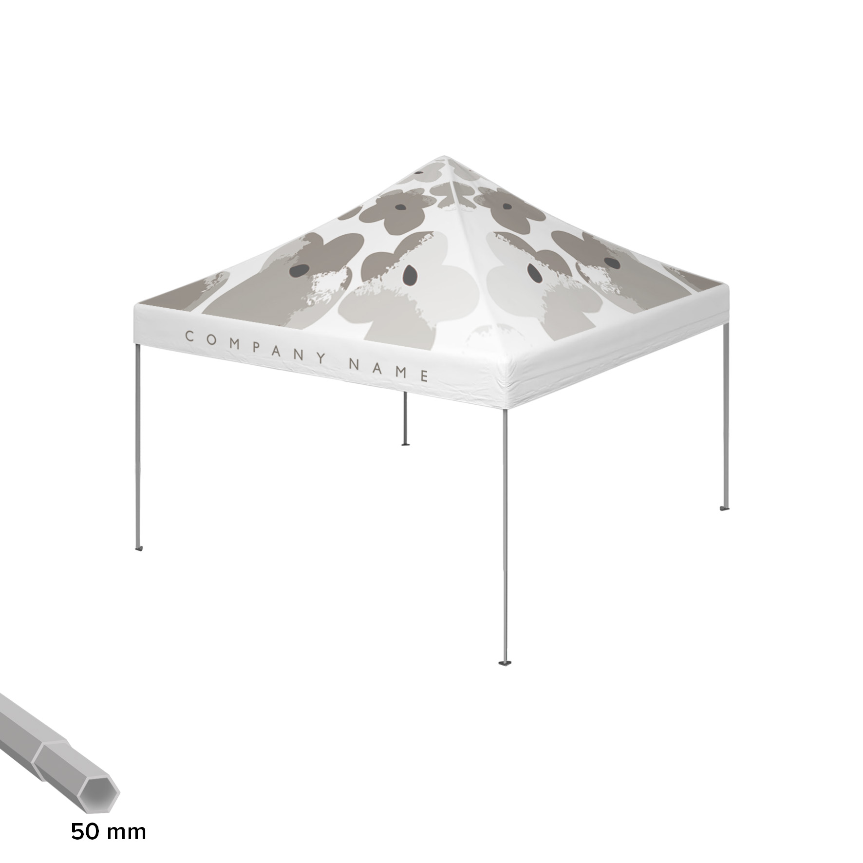 5x5m Eventtelt Pro 50mm (rPET)